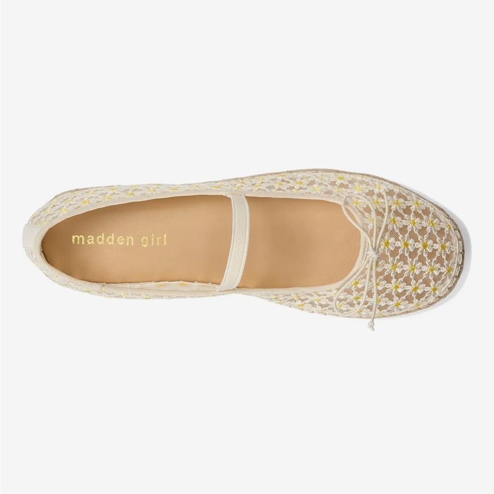 NWOT Madden Girl July Mesh Daisy Flat Size 6.5